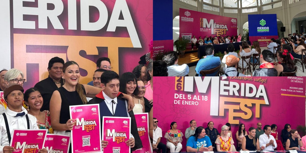 Amplia cartelera para festejo de Mérida en enero próximo