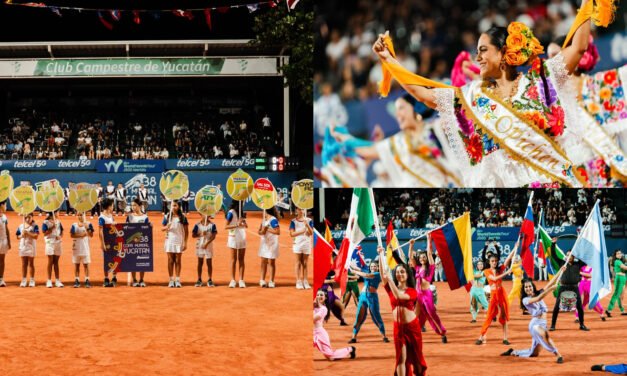 Colorido inicio de torneo mundial de tenis en Yucatán  