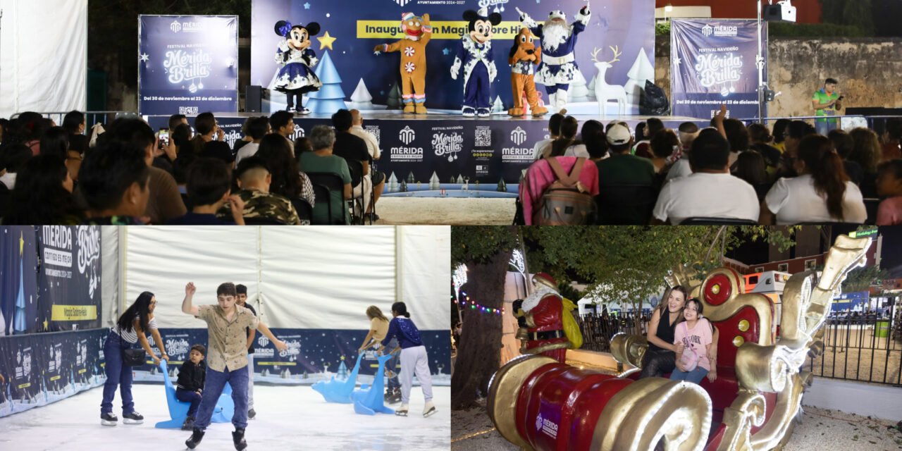 Pista ‘Magia sobre Hielo’ en Paseo de Montejo, abierta