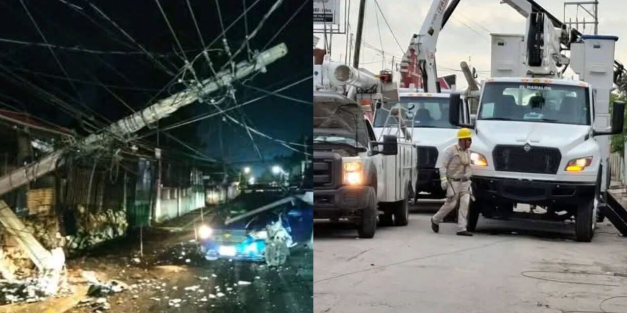 ‘Oscuro despertar’ por poste derribado en barrio de Valladolid