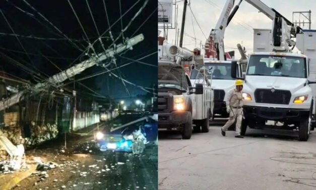 ‘Oscuro despertar’ por poste derribado en barrio de Valladolid