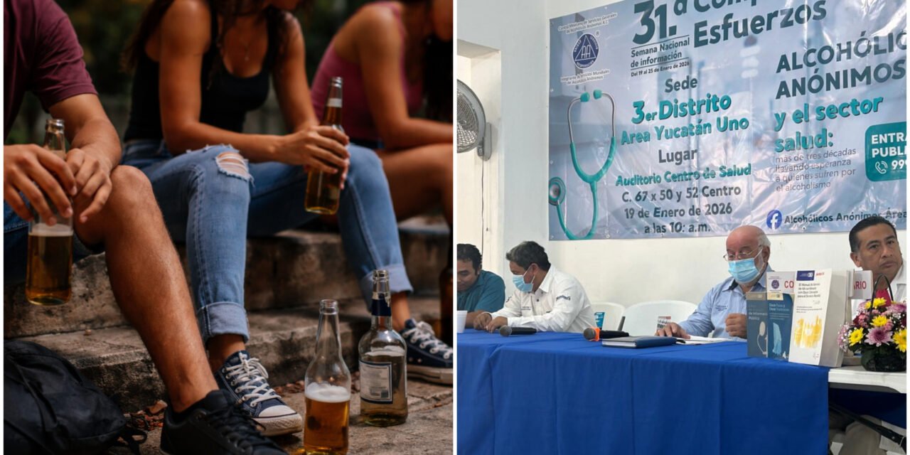 Crece alcoholismo entre jóvenes y mujeres en Yucatán