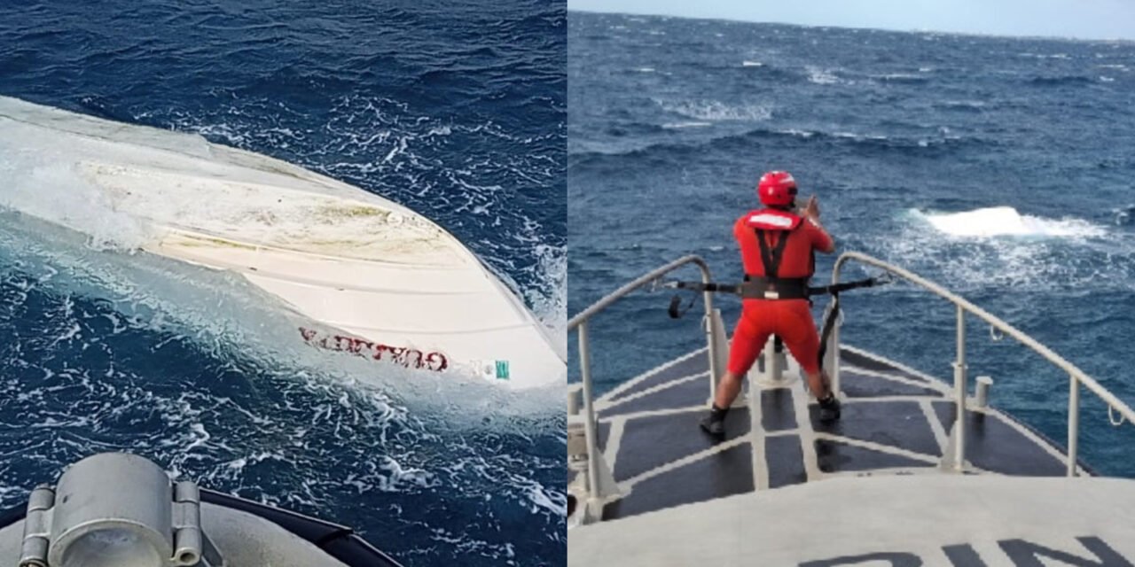 Se hunde lancha entre Cancún e Isla Mujeres con tres a bordo