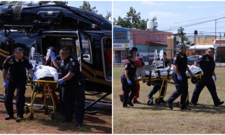 Sobrevive a severo golpe en cráneo y la trasladan a Mérida