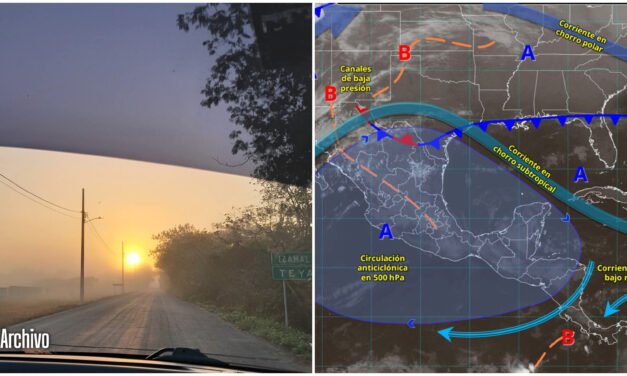 Calor en ascenso y lluvia ligera en municipios del sureste Yucatán