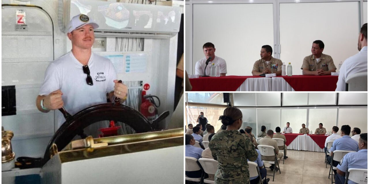 Saúl “Canelo” Álvarez, en faceta motivador ante marinos