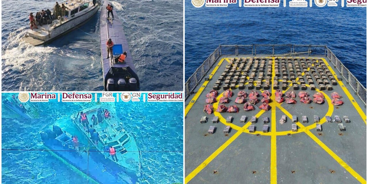 ‘Narcosumergible’ interceptado frente a costas de Colima