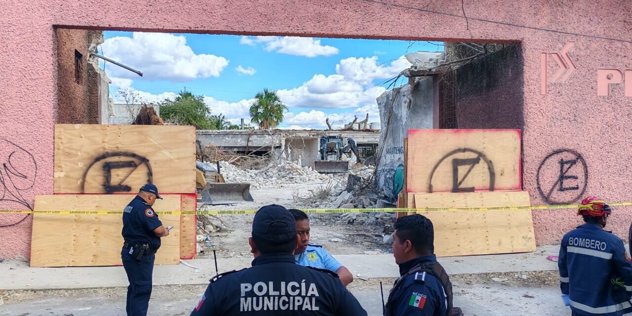 Un fallecido por derrumbe en centro de Mérida