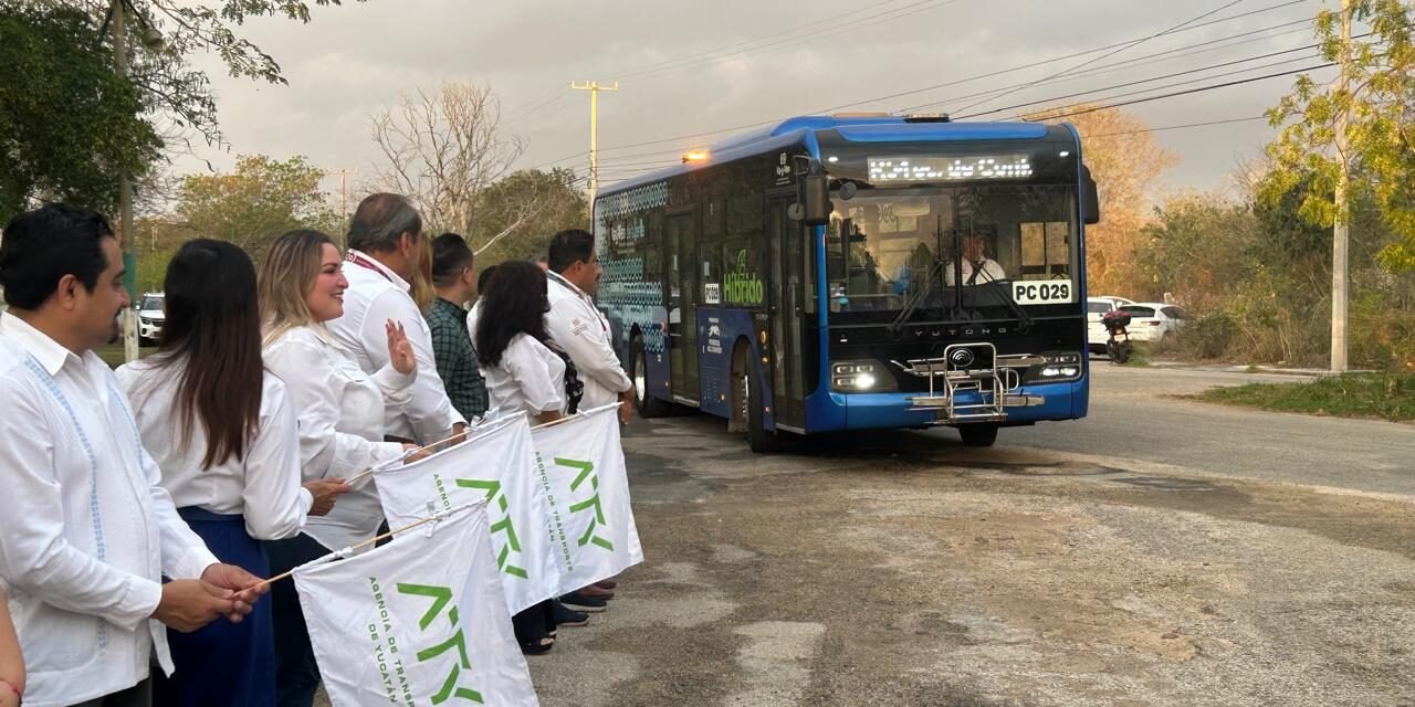 Con siete unidades híbridas arranca la ruta Va y Ven Mérida–Conkal