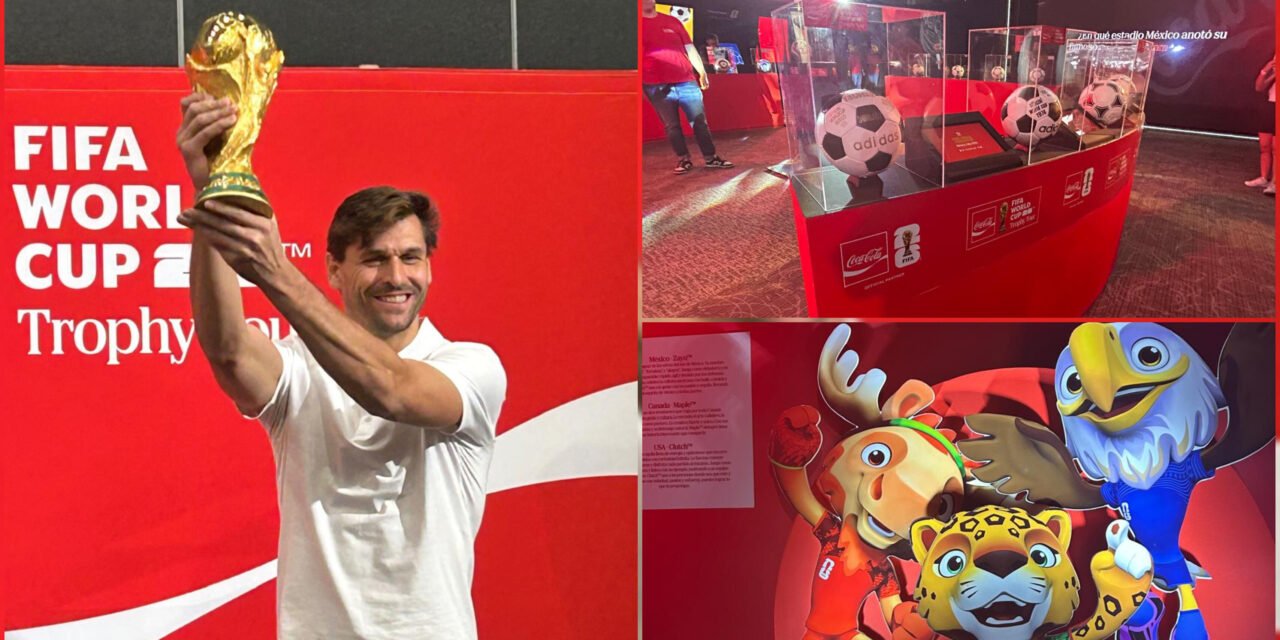 Réplica de la Copa FIFA llega a Mérida; público solo accede a experiencia digital