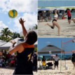 Mar y arena en regional de voleibol playero