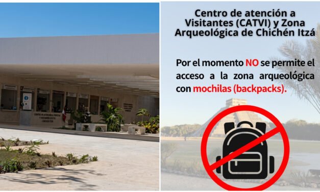 Prohíbe Chichén Itzá mochilas o “backpacks”
