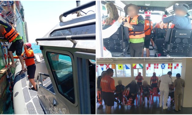 Auxilio oportuno: cinco pescadores salvados al noroeste de Ciudad del Carmen