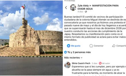 ‘Desinflan’ protesta contra mal servicio de JAPAY en colonias de Mérida
