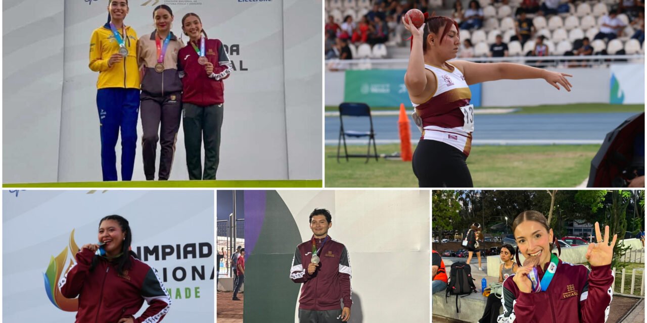 Jaguares UADY aportan tres medallas para Yucatán en Olimpiada Nacional 2026