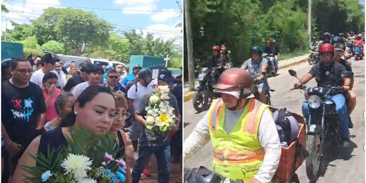 Caravana de motociclistas acompaña último viaje de José Arturo en Valladolid