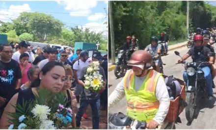 Caravana de motociclistas acompaña último viaje de José Arturo en Valladolid