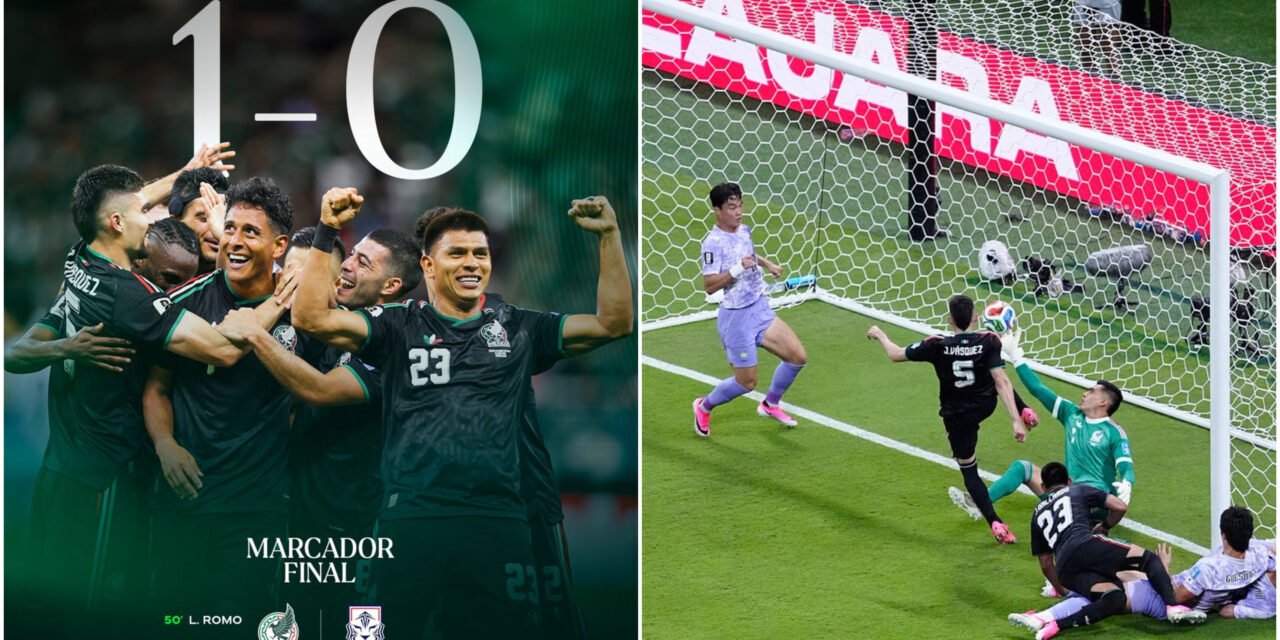 Apretado 1 – 0 de México frente a Corea