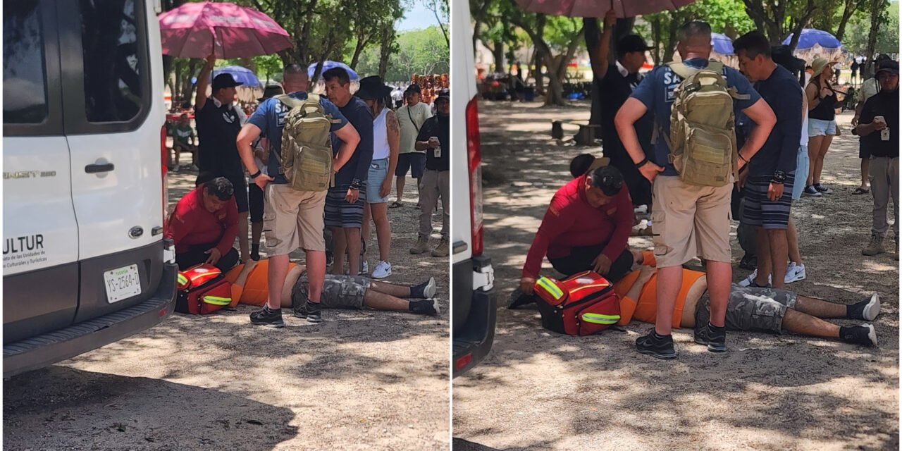 Recaban firmas para solución a crisis en Chichén Itzá; turistas y golpe de calor