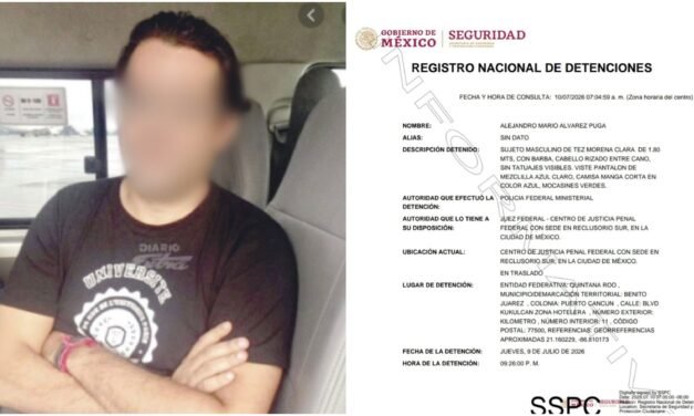 Arrestado hermano de Víctor Manuel Álvarez Puga en Cancún