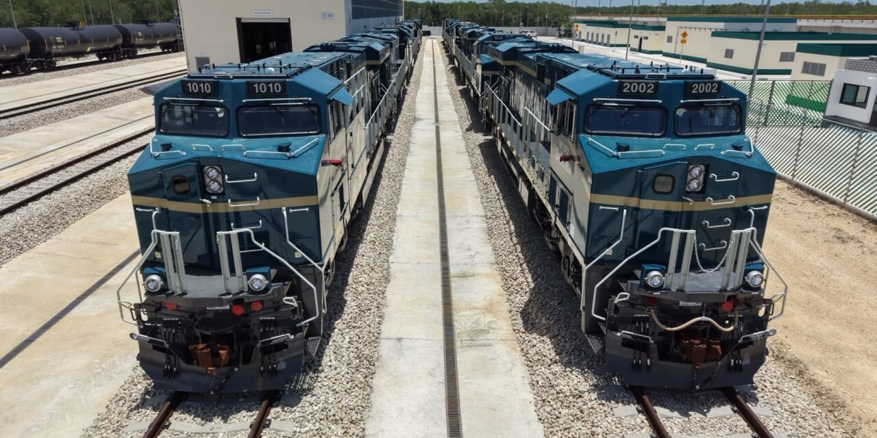 Tren Maya de carga: circula primera remesa de locomotoras