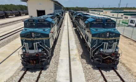 Tren Maya de carga: circula primera remesa de locomotoras