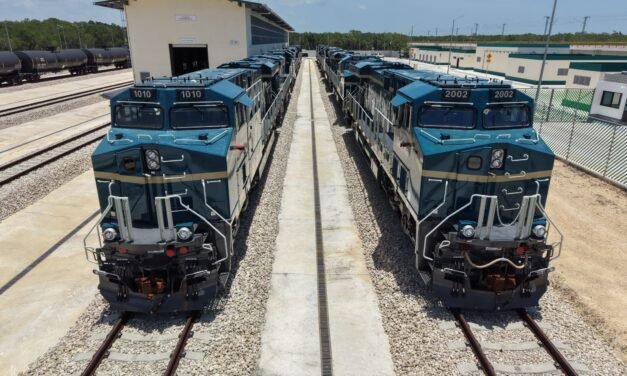 Tren Maya de carga: circula primera remesa de locomotoras