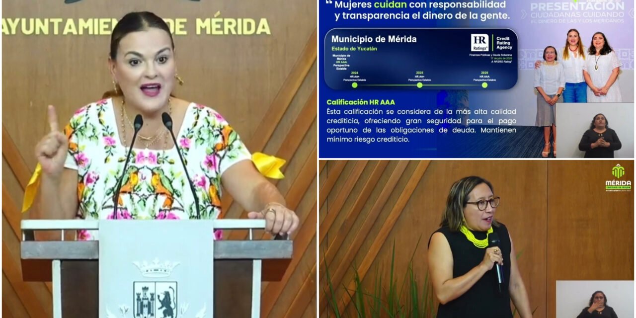 Elevan calificación a finanzas municipales de Mérida