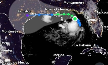 Tormenta tropical con ruta distante y fuera de península Yucatán