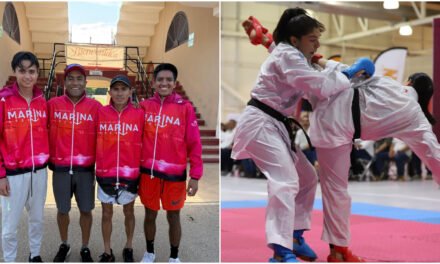 Cuarteto de atletismo y selecciones nacionales de natación y karate, en Mérida