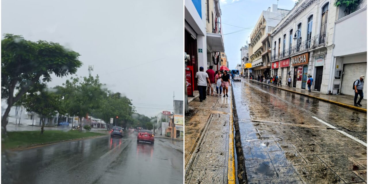 Tempestuoso sábado en Mérida: lluvia récord de hasta 134.4 milímetros