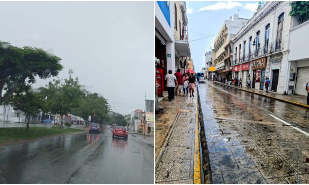 Tempestuoso sábado en Mérida: lluvia récord de hasta 134.4 milímetros