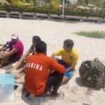 Paseo y chapuzón estuvo cerca de acabar mal en puerto Progreso