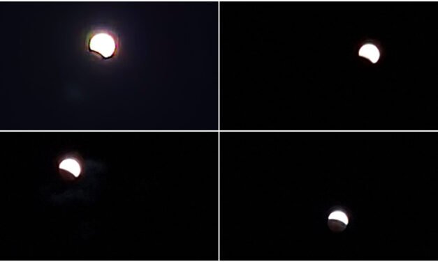 Espectacular vista nocturna: Luna de Sangre