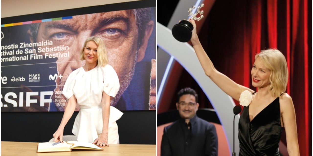 Naomi Watts recibe el Donostia y recuerda a Lynch