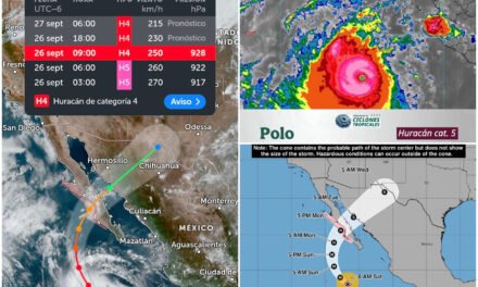 Desde máxima categoría 5, ‘Polo’ comenzó a perder fuerza