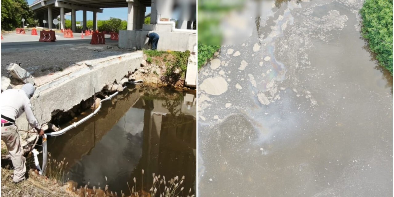 Simula Pemex incendio y se registra derrame en Progreso