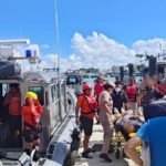 Salvados de incendio en barco al noroeste de Progreso