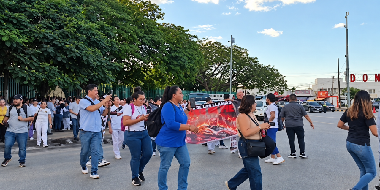 Exigencia de mejores ingresos y medicamentos en el IMSS